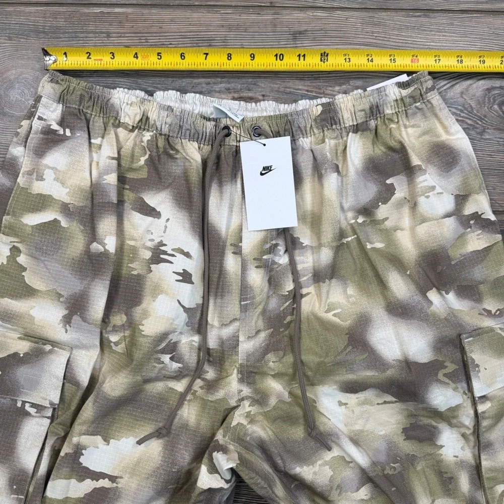 Nike Women Size XL Dance Cargo Pants Brown Camo Oversized Ripstop HM9015-104 NEW